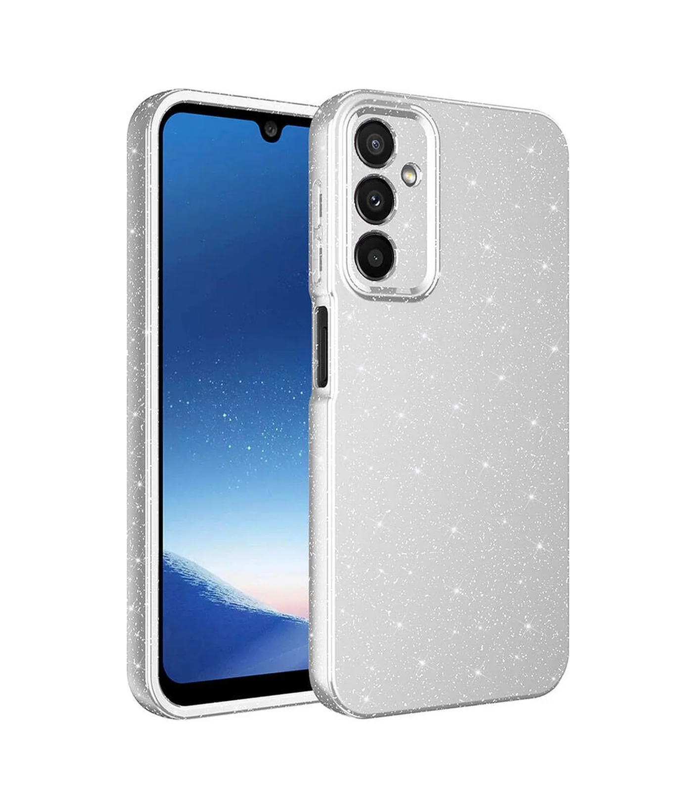 Lexroo Samsung Galaxy Uyumlu A25 Kılıf Kamera Korumalı Simli Lüks Koton Kılıf - Gümüş Lexroo Samsung Galaxy Uyumlu A25 Kılıf Kamera Korumalı Simli Lüks Koton Kılıf - Gümüş