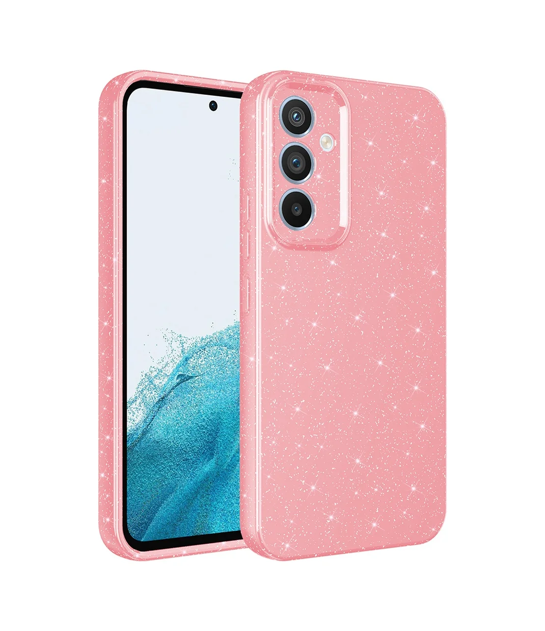 Lexroo Samsung Galaxy Uyumlu S24 Fe Kılıf Kamera Korumalı Simli Lüks Koton Kılıf - Açık Pembe Lexroo Samsung Galaxy Uyumlu S24 Fe Kılıf Kamera Korumalı Simli Lüks Koton Kılıf - Açık Pembe