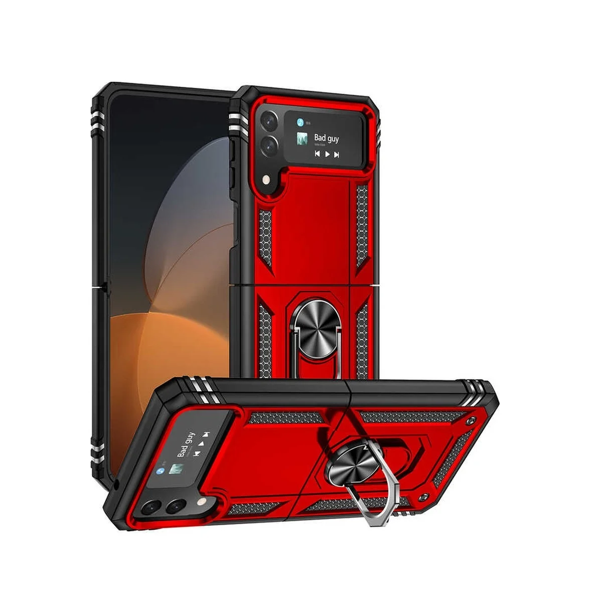 Lexroo Samsung Galaxy Uyumlu Z Flip 4 Kılıf Vega Kılıf - Kırmızı Lexroo Samsung Galaxy Uyumlu Z Flip 4 Kılıf Vega Kılıf - Kırmızı