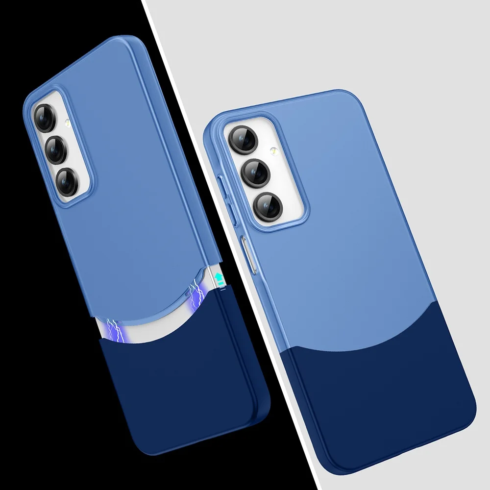 Lexroo Samsung Galaxy Uyumlu A55 Kılıf Mıknatıslı Duble Kılıf - Lacivert Lexroo Samsung Galaxy Uyumlu A55 Kılıf Mıknatıslı Duble Kılıf - Lacivert