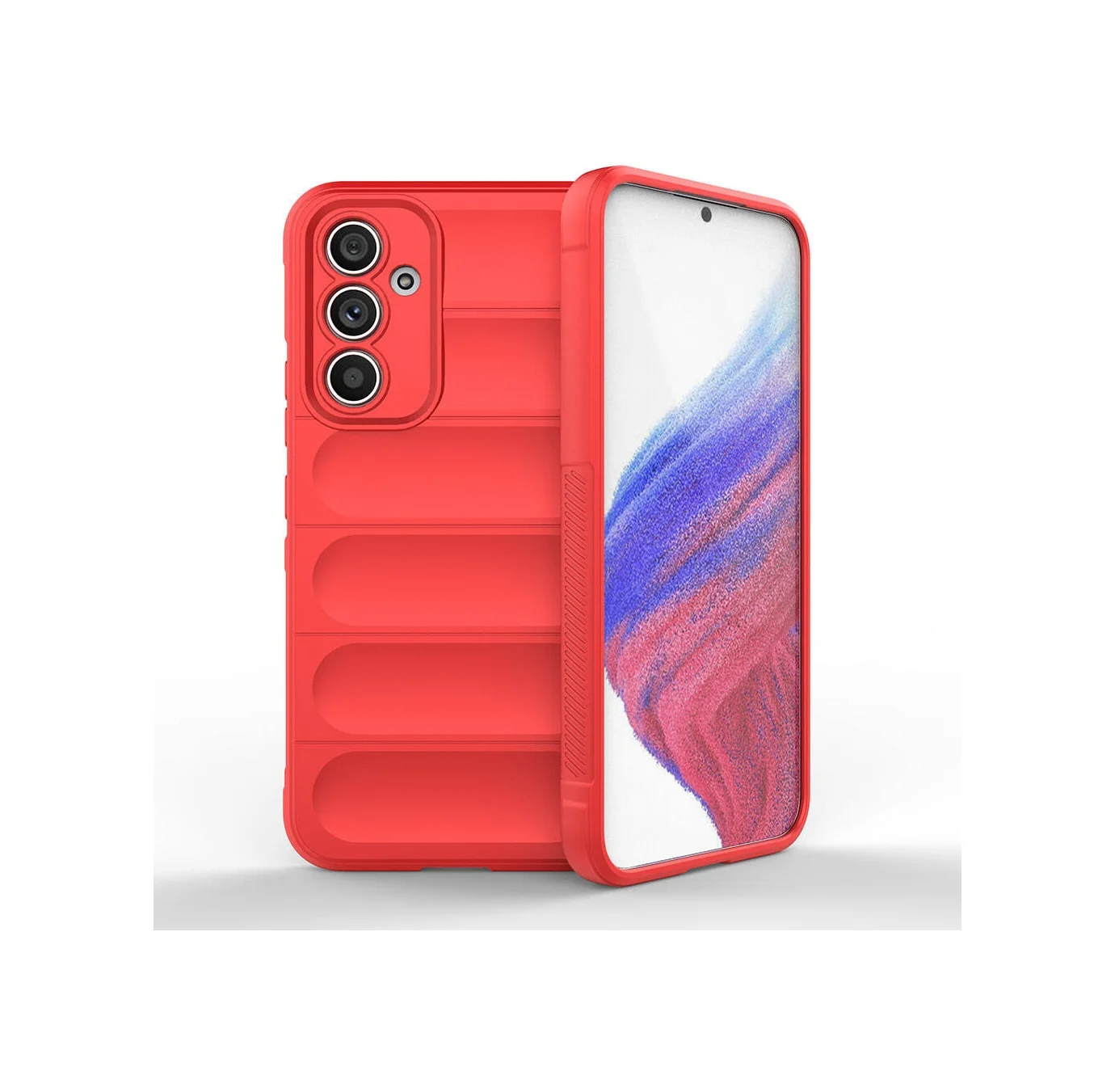Lexroo Samsung Galaxy Uyumlu A54 Kılıf Esnek Tpu Oyuklu Arka Yüzey Tasarımlı Etnik Silikon Kılıf - Kırmızı Lexroo Samsung Galaxy Uyumlu A54 Kılıf Esnek Tpu Oyuklu Arka Yüzey Tasarımlı Etnik Silikon Kılıf - Kırmızı