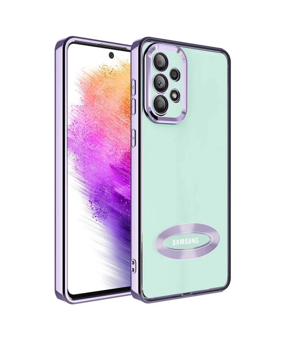 Lexroo Samsung Galaxy Uyumlu A73 Kılıf Kamera Korumalı Logo Gösteren Omega Kılıf - Lila Lexroo Samsung Galaxy Uyumlu A73 Kılıf Kamera Korumalı Logo Gösteren Omega Kılıf - Lila