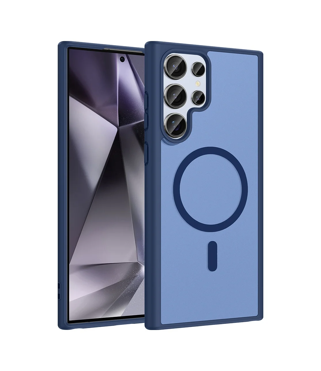 Lexroo Samsung Galaxy Uyumlu S22 Ultra Kılıf M-safe Şarj Özellikli Babet Kılıf - Mavi Lexroo Samsung Galaxy Uyumlu S22 Ultra Kılıf M-safe Şarj Özellikli Babet Kılıf - Mavi