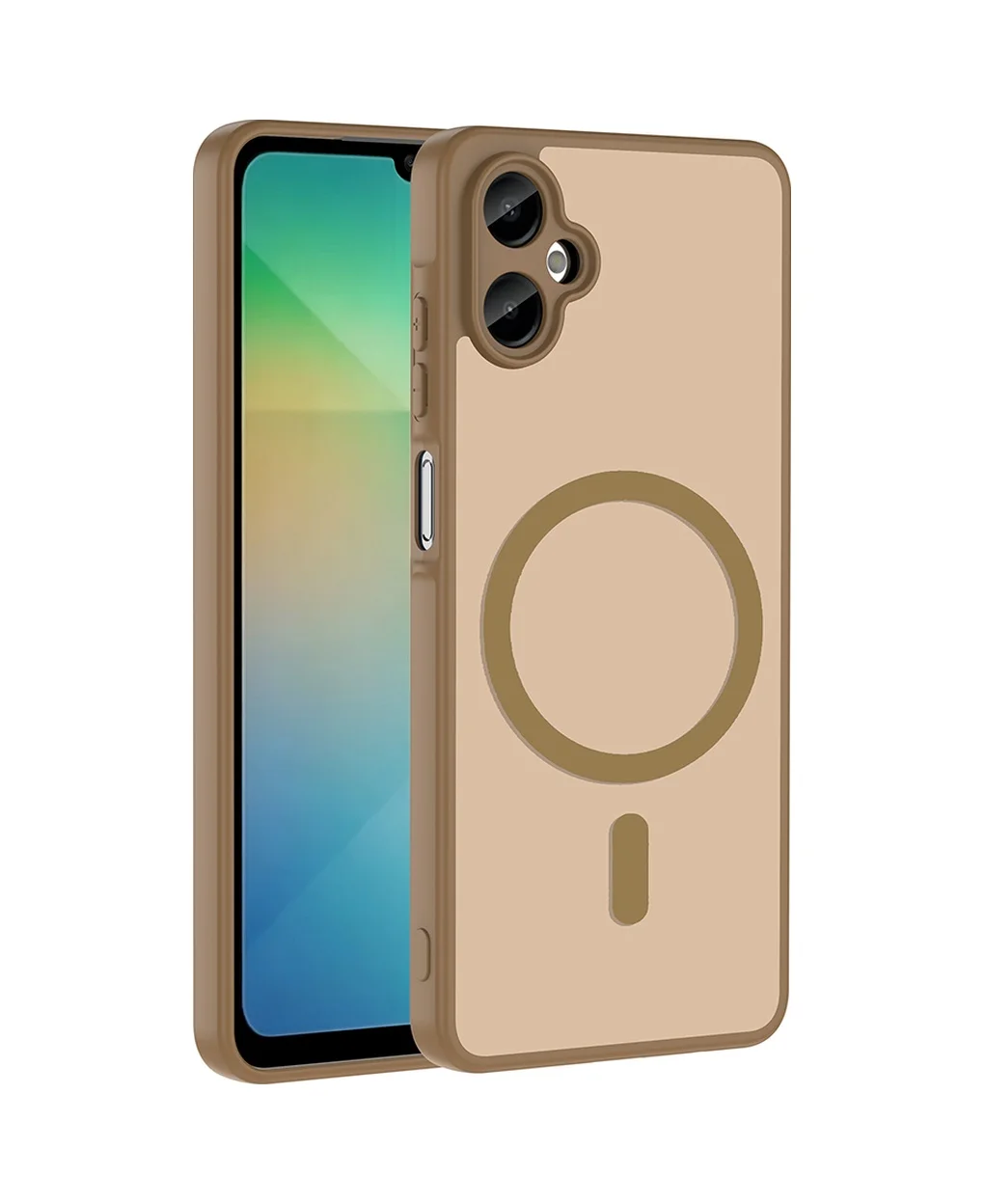 Lexroo Samsung Galaxy Uyumlu A06 Kılıf M-safe Şarj Özellikli Babet Kılıf - Kahverengi Lexroo Samsung Galaxy Uyumlu A06 Kılıf M-safe Şarj Özellikli Babet Kılıf - Kahverengi