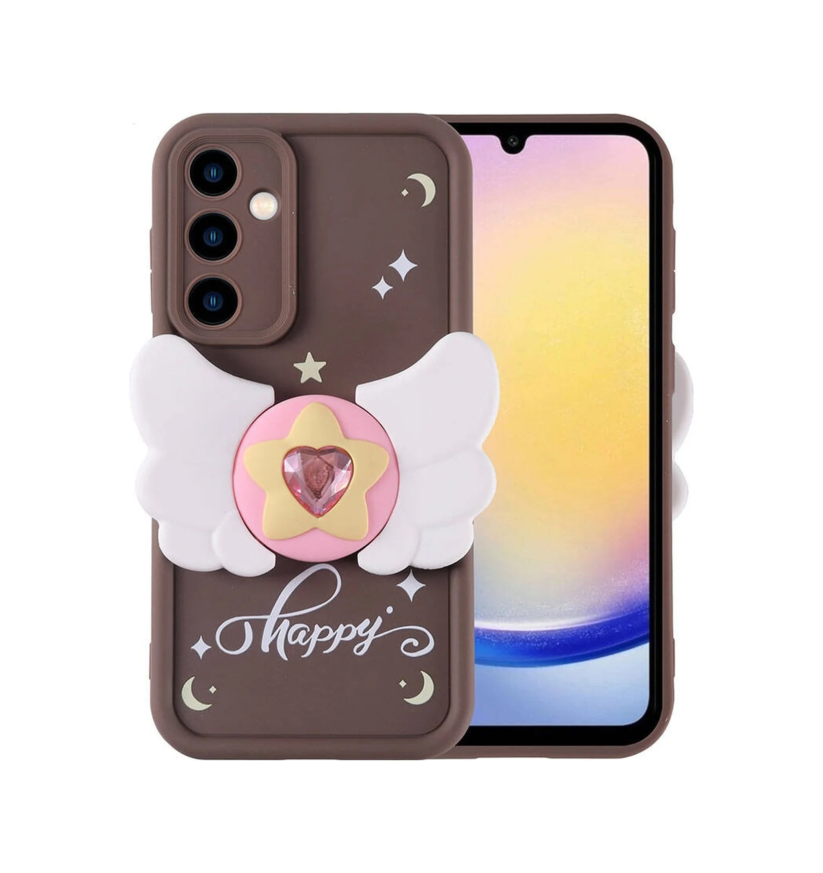 Lexroo Samsung Galaxy Uyumlu A25 Kılıf Kamera Korumalı Figür Tasarımlı Kapya Kılıf - Koyu Kahve Çok Renkli Lexroo Samsung Galaxy Uyumlu A25 Kılıf Kamera Korumalı Figür Tasarımlı Kapya Kılıf - Koyu Kahve Çok Renkli
