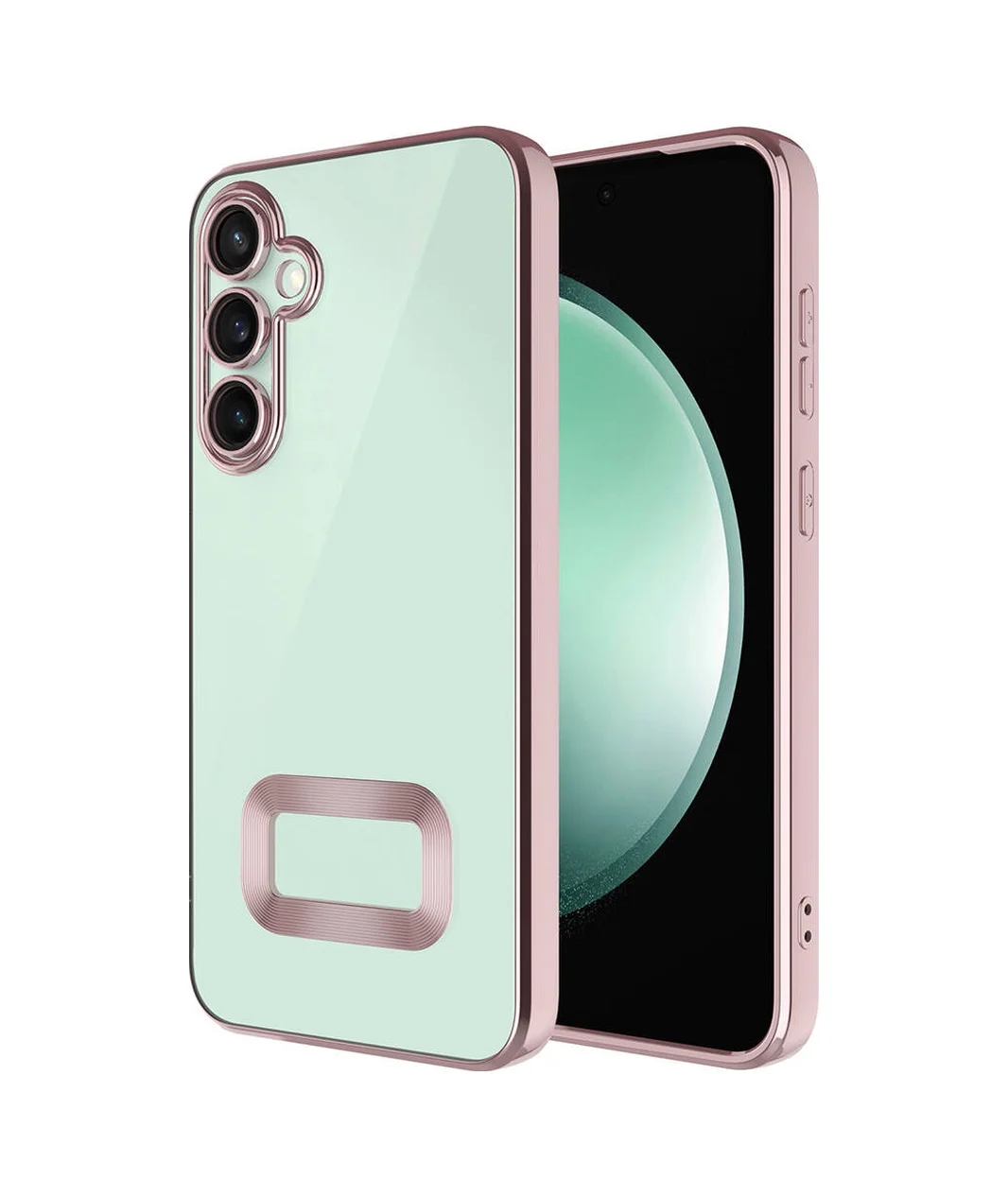 Lexroo Samsung Galaxy Uyumlu S23 Fe Kılıf Kamera Korumalı Logo Gösteren Omega Kılıf - Rose Gold Lexroo Samsung Galaxy Uyumlu S23 Fe Kılıf Kamera Korumalı Logo Gösteren Omega Kılıf - Rose Gold