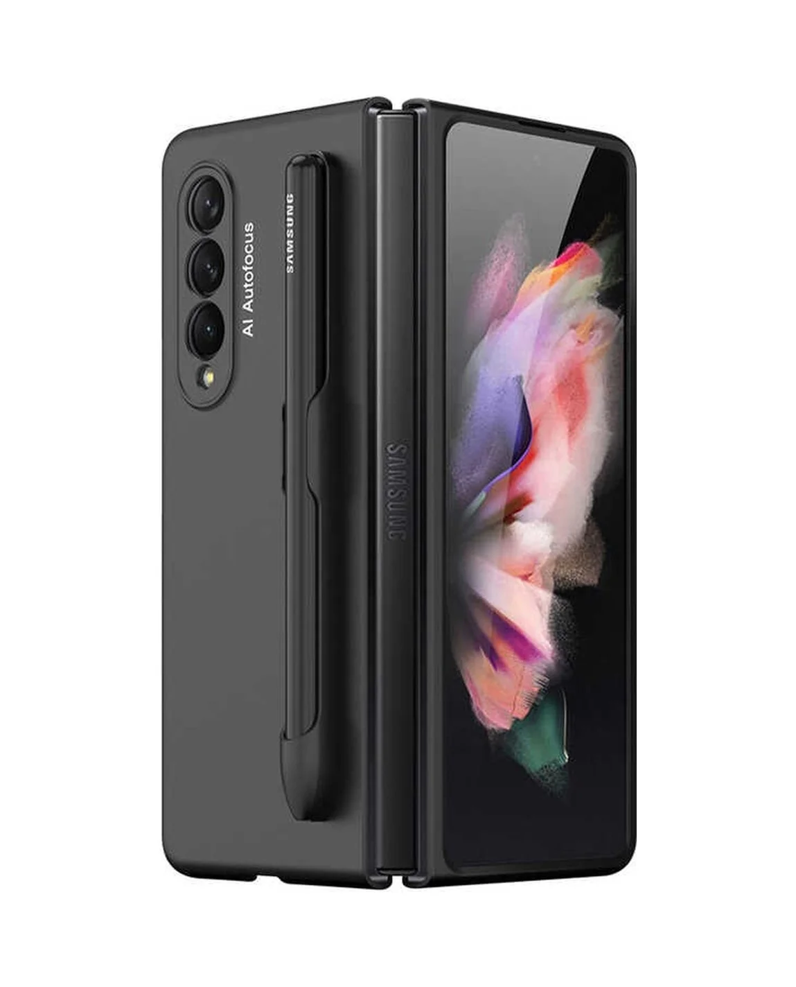 Lexroo Samsung Galaxy Uyumlu Z Fold 3 Kılıf Espen Kılıf - Siyah Lexroo Samsung Galaxy Uyumlu Z Fold 3 Kılıf Espen Kılıf - Siyah