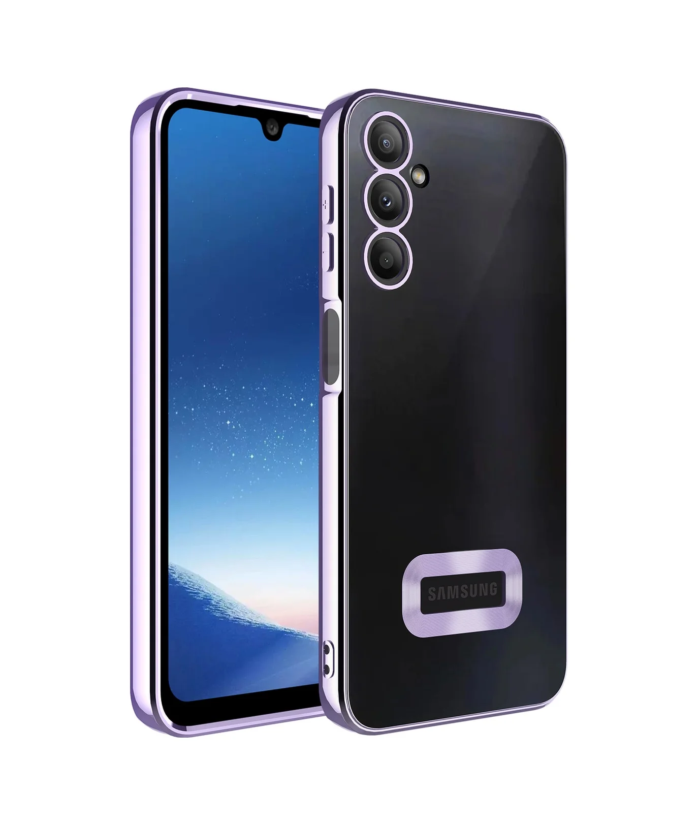 Lexroo Samsung Galaxy Uyumlu A24 Kılıf Kamera Korumalı Logo Gösteren Omega Kılıf - Lila Lexroo Samsung Galaxy Uyumlu A24 Kılıf Kamera Korumalı Logo Gösteren Omega Kılıf - Lila