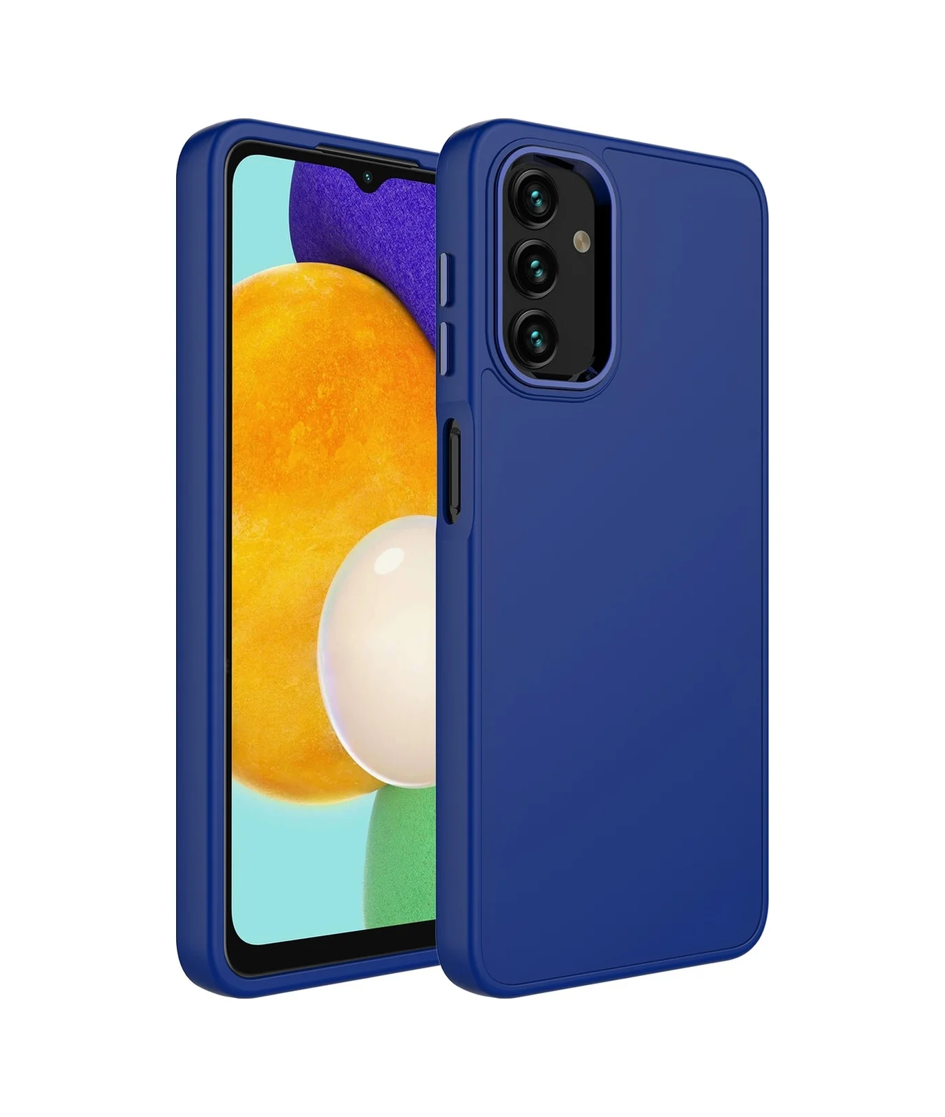 Lexroo Samsung Galaxy Uyumlu A04 Kılıf Metal Çerçeve Ve Buton Tasarımlı Silikon Luna Kılıf - Lacivert Lexroo Samsung Galaxy Uyumlu A04 Kılıf Metal Çerçeve Ve Buton Tasarımlı Silikon Luna Kılıf - Lacivert