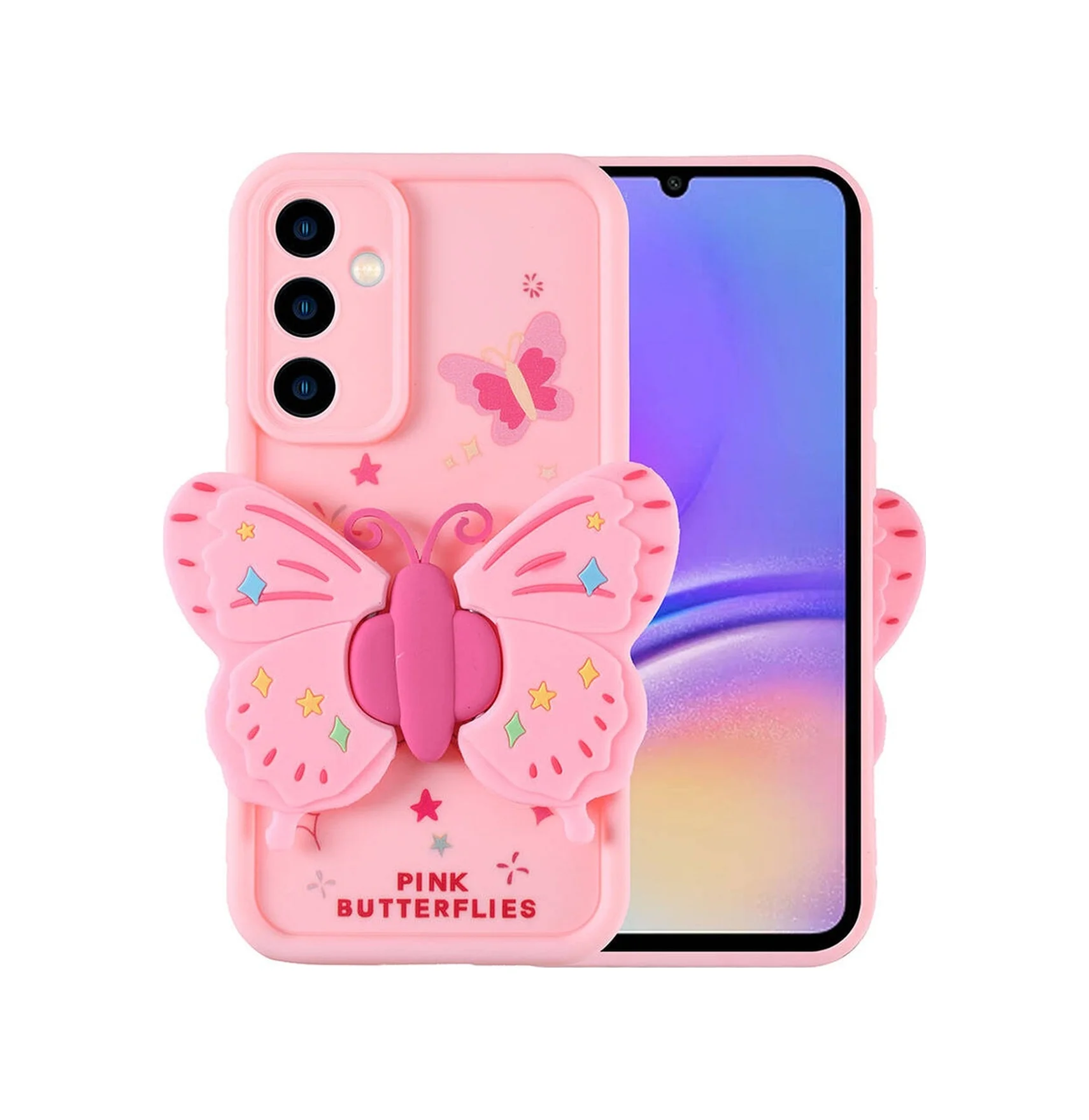 Lexroo Samsung Galaxy Uyumlu A05s Kılıf Kamera Korumalı Figür Tasarımlı Kapya Kılıf - Pembe Açık Lexroo Samsung Galaxy Uyumlu A05s Kılıf Kamera Korumalı Figür Tasarımlı Kapya Kılıf - Pembe Açık