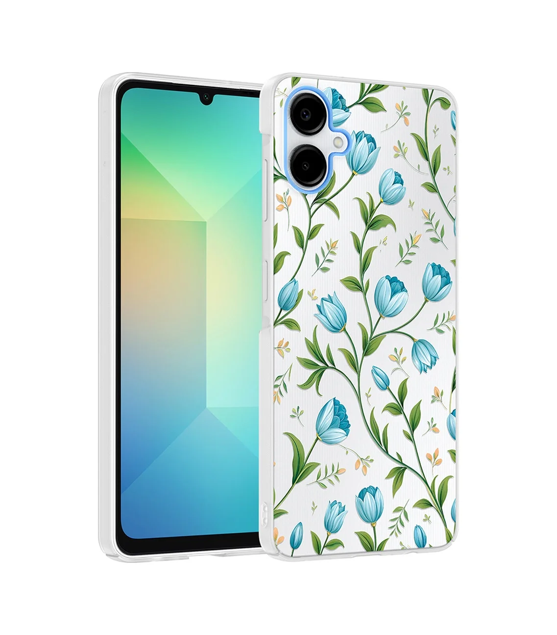 Lexroo Samsung Galaxy Uyumlu A06 Kılıf Kamera Korumalı Desenli Klip Kılıf - Mavi Lale Lexroo Samsung Galaxy Uyumlu A06 Kılıf Kamera Korumalı Desenli Klip Kılıf - Mavi Lale
