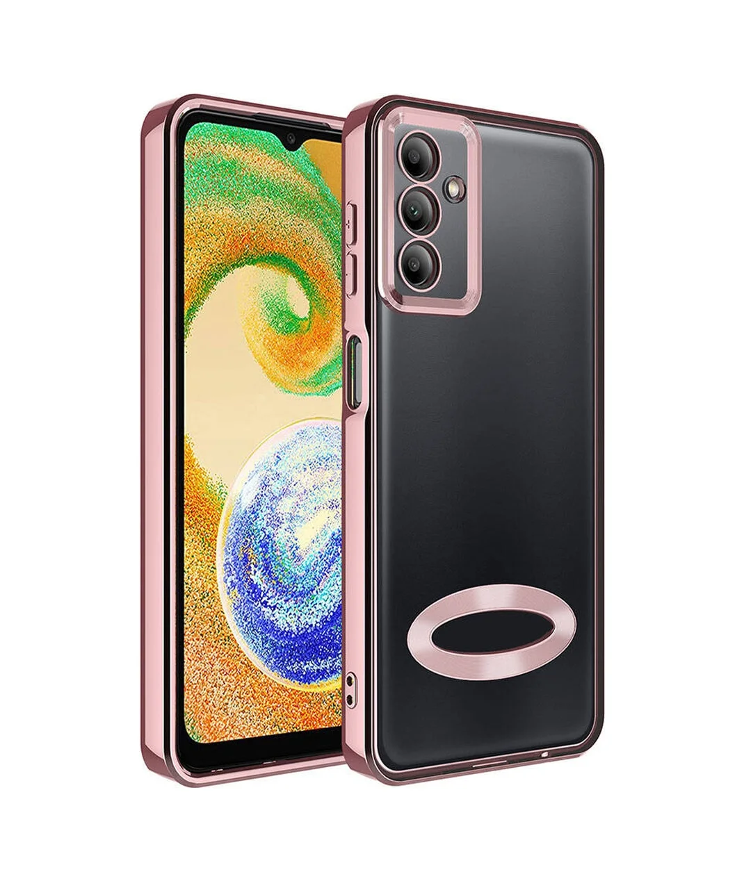 Lexroo Samsung Galaxy Uyumlu A05s Kılıf Kamera Korumalı Logo Gösteren Omega Kılıf - Rose Gold Lexroo Samsung Galaxy Uyumlu A05s Kılıf Kamera Korumalı Logo Gösteren Omega Kılıf - Rose Gold