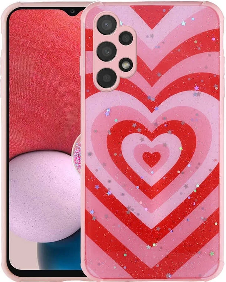 Lexroo Samsung Galaxy Uyumlu A13 4g Kılıf Simli Desenli Kamera Korumalı Parlak Popy Kılıf - Kalp Çok Renkli Lexroo Samsung Galaxy Uyumlu A13 4g Kılıf Simli Desenli Kamera Korumalı Parlak Popy Kılıf - Kalp Çok Renkli