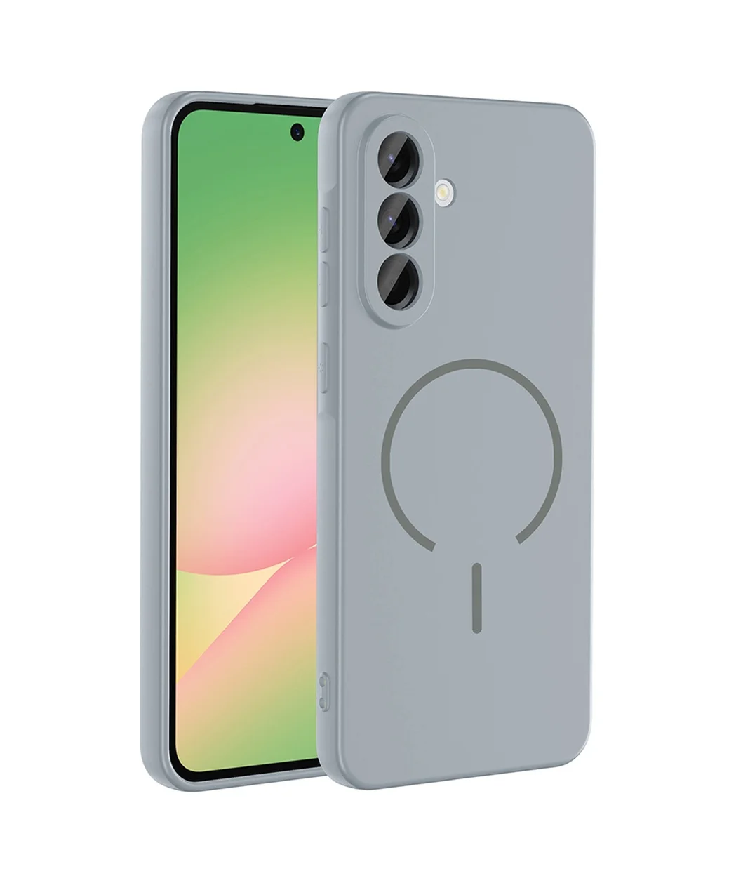 Lexroo Samsung Galaxy Uyumlu A36 Kılıf M-safe Şarj Özellikli Meta Kılıf - Titanyum-gri Lexroo Samsung Galaxy Uyumlu A36 Kılıf M-safe Şarj Özellikli Meta Kılıf - Titanyum-gri