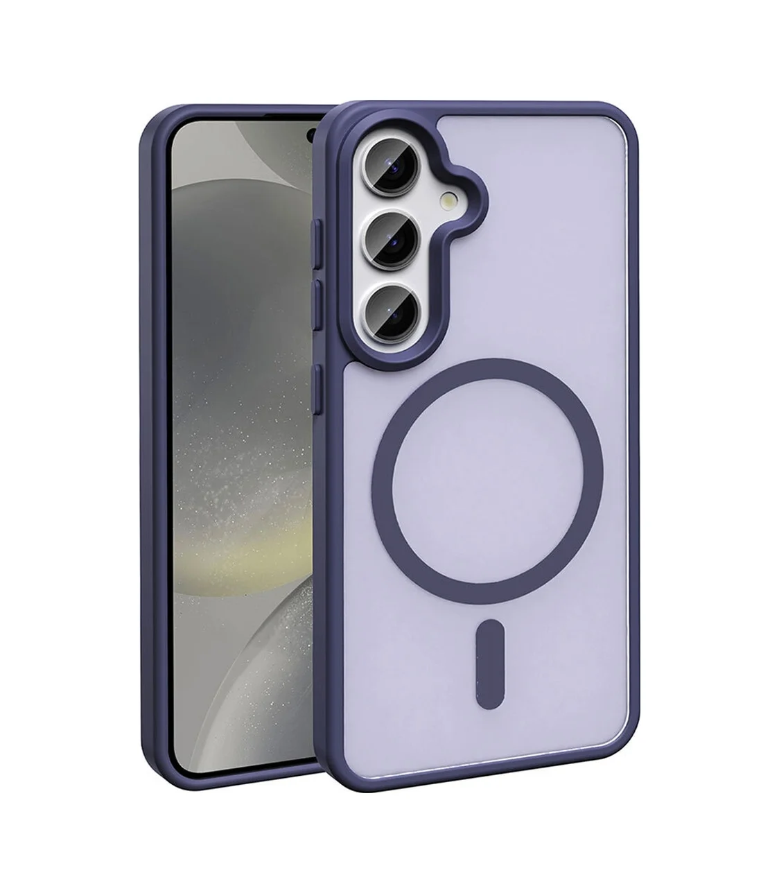 Lexroo Samsung Galaxy Uyumlu S26 Plus Kılıf M-safe Şarj Özellikli Mat Arka Yüzey Sio Kılıf - Derin Mor Lexroo Samsung Galaxy Uyumlu S26 Plus Kılıf M-safe Şarj Özellikli Mat Arka Yüzey Sio Kılıf - Derin Mor