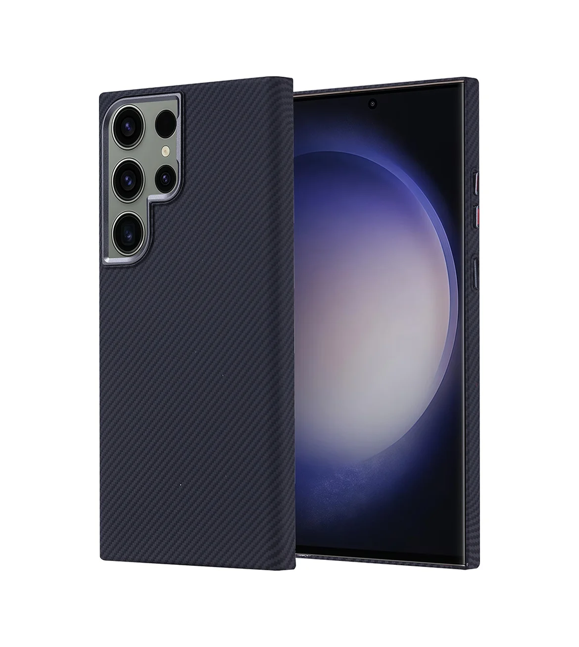 Lexroo Samsung Galaxy Uyumlu S23 Ultra Kılıf M-safe Şarj Özellikli Karbon Fiber Görünümlü Nekst Kılıf - Siyah Lexroo Samsung Galaxy Uyumlu S23 Ultra Kılıf M-safe Şarj Özellikli Karbon Fiber Görünümlü Nekst Kılıf - Siyah