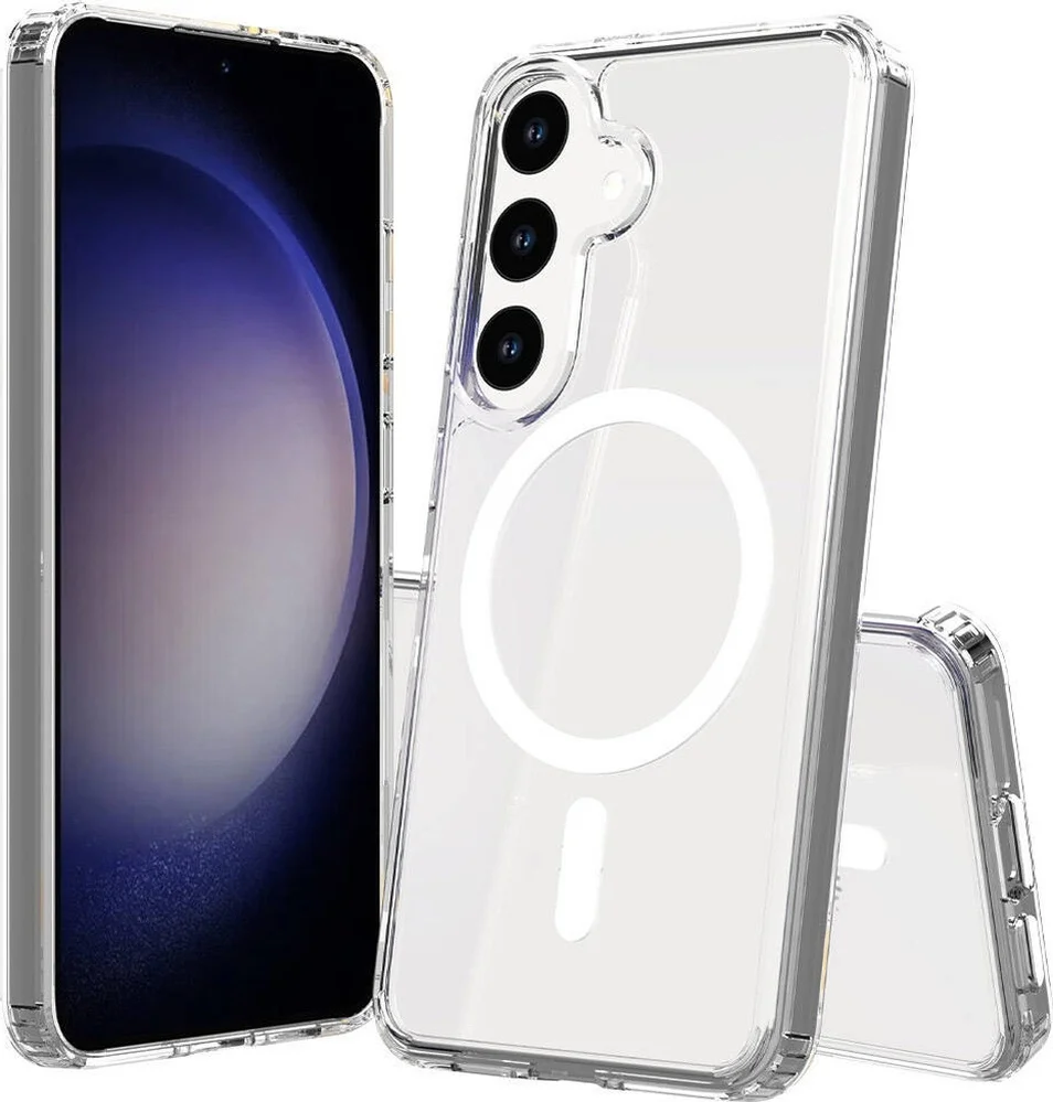 Lexroo Samsung Galaxy Uyumlu S24 Plus Kılıf M-safe Şarj Özellikli Şeffaf Sert Pc Embos Kılıf - Renksiz Lexroo Samsung Galaxy Uyumlu S24 Plus Kılıf M-safe Şarj Özellikli Şeffaf Sert Pc Embos Kılıf - Renksiz