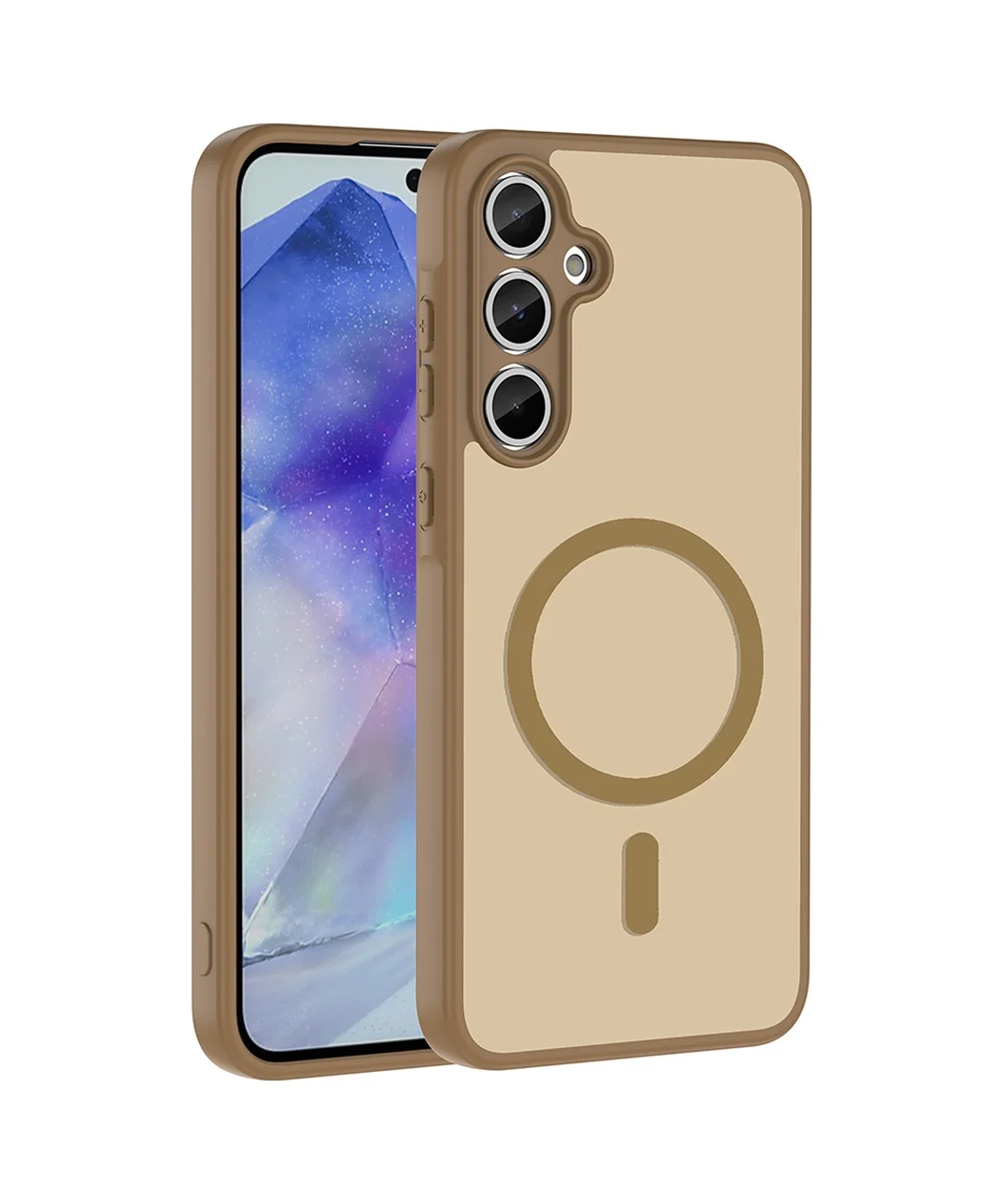 Lexroo Samsung Galaxy Uyumlu S23 Fe Kılıf M-safe Şarj Özellikli Babet Kılıf - Kahverengi Lexroo Samsung Galaxy Uyumlu S23 Fe Kılıf M-safe Şarj Özellikli Babet Kılıf - Kahverengi
