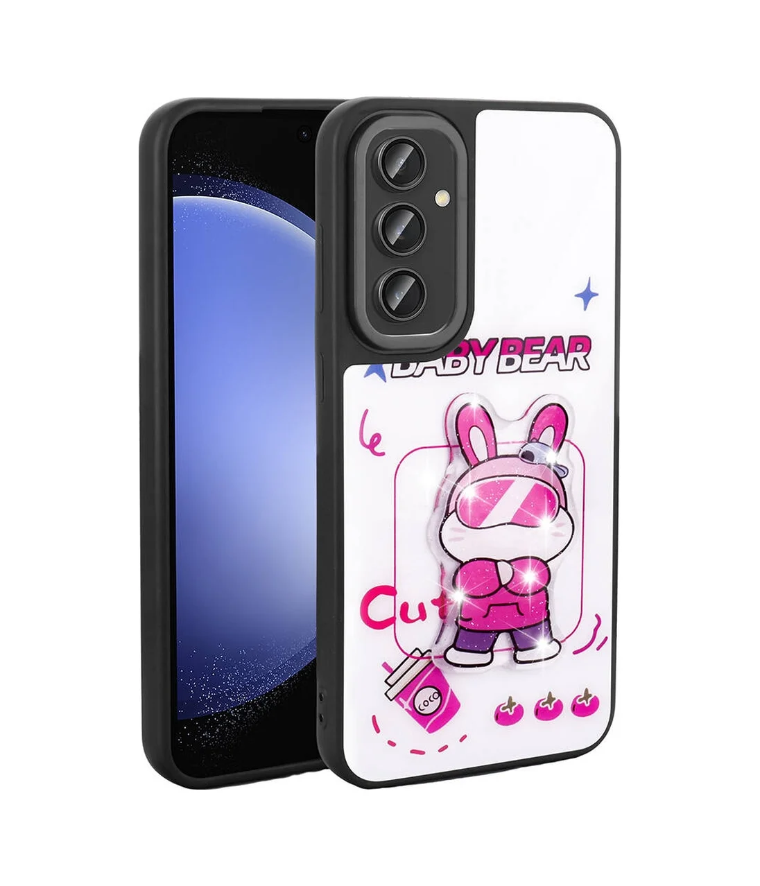 Lexroo Samsung Galaxy Uyumlu A35 Kılıf Parlayan Kabartmalı İkonik Figürlü Amas Silikon Kılıf - Beyaz Lexroo Samsung Galaxy Uyumlu A35 Kılıf Parlayan Kabartmalı İkonik Figürlü Amas Silikon Kılıf - Beyaz