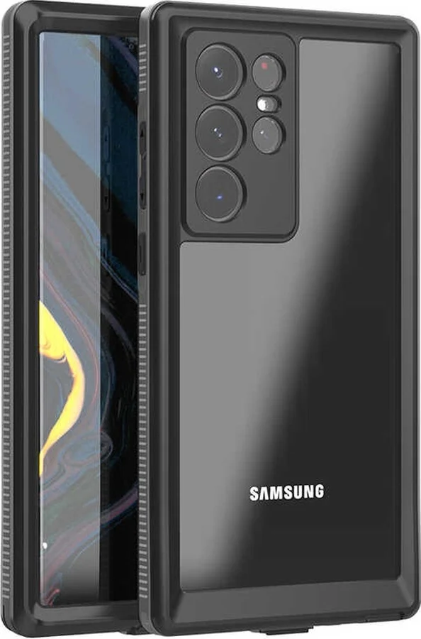 Lexroo Samsung Galaxy Uyumlu S22 Ultra Kılıf 1-1 Su Geçirmez Kılıf - Siyah Lexroo Samsung Galaxy Uyumlu S22 Ultra Kılıf 1-1 Su Geçirmez Kılıf - Siyah