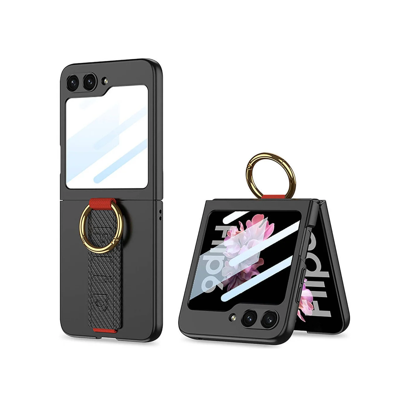 Lexroo Samsung Galaxy Uyumlu Z Flip 6 Kılıf Kamera Korumalı Yüzüklü Karbon Tasarımlı Flip Ring Kıpta Kılıf - Siyah Lexroo Samsung Galaxy Uyumlu Z Flip 6 Kılıf Kamera Korumalı Yüzüklü Karbon Tasarımlı Flip Ring Kıpta Kılıf - Siyah