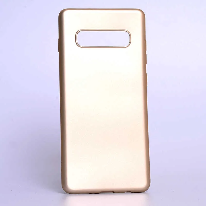 Lexroo Samsung Galaxy Uyumlu S10 Kılıf Premier Silikon Kılıf - Gold Lexroo Samsung Galaxy Uyumlu S10 Kılıf Premier Silikon Kılıf - Gold