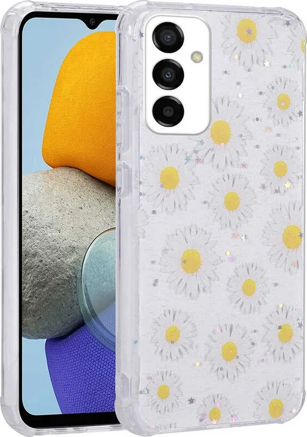 Lexroo Samsung Galaxy Uyumlu M23 Kılıf Simli Desenli Kamera Korumalı Parlak Popy Kılıf - Papatya Çok Renkli Lexroo Samsung Galaxy Uyumlu M23 Kılıf Simli Desenli Kamera Korumalı Parlak Popy Kılıf - Papatya Çok Renkli