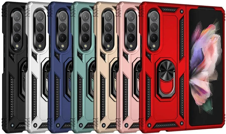 Lexroo Samsung Galaxy Uyumlu Z Fold 3 Kılıf Vega Kılıf - Kırmızı Lexroo Samsung Galaxy Uyumlu Z Fold 3 Kılıf Vega Kılıf - Kırmızı