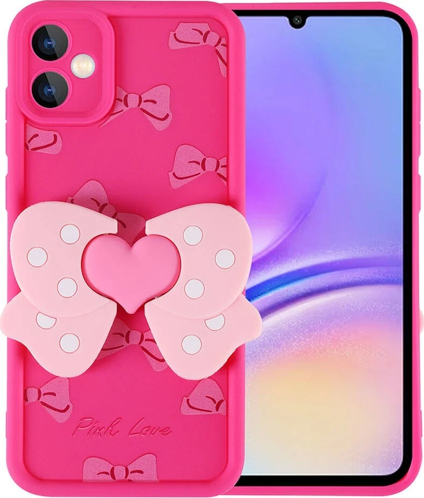 Lexroo Samsung Galaxy Uyumlu A05 Kılıf Kamera Korumalı Figür Tasarımlı Kapya Kılıf - Pembe Koyu Lexroo Samsung Galaxy Uyumlu A05 Kılıf Kamera Korumalı Figür Tasarımlı Kapya Kılıf - Pembe Koyu