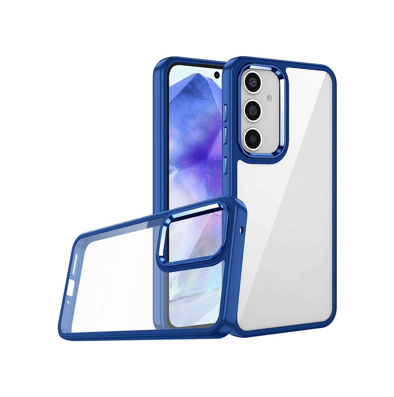 Lexroo Samsung Galaxy Uyumlu A25 Kılıf Flora Kılıf - Mavi Lexroo Samsung Galaxy Uyumlu A25 Kılıf Flora Kılıf - Mavi