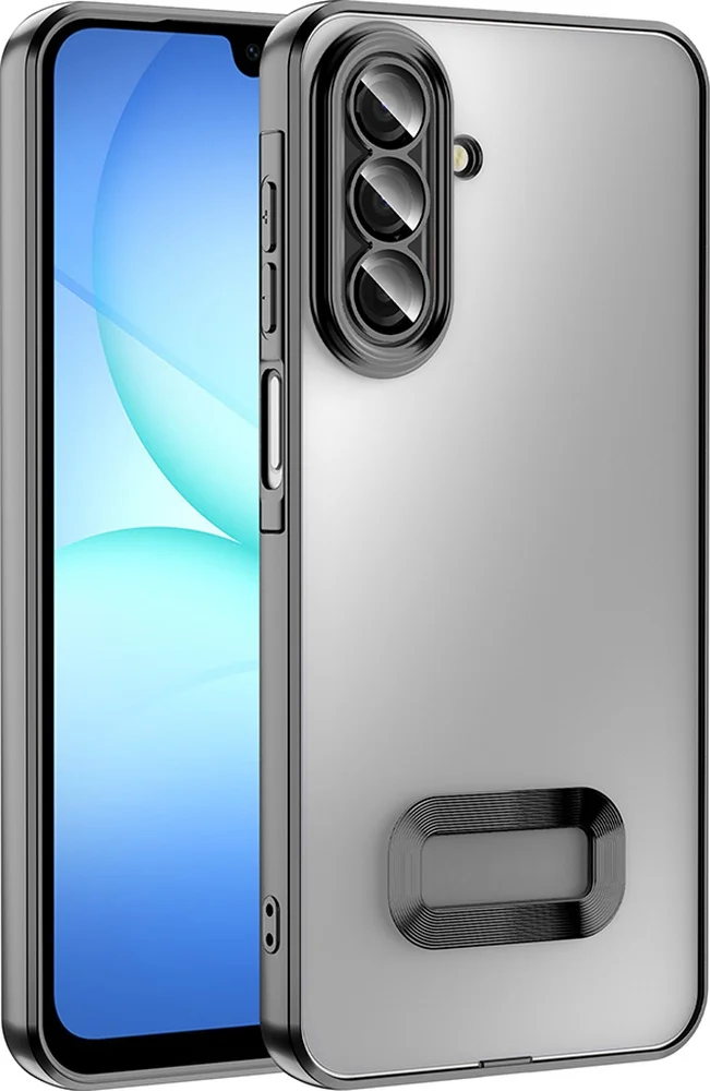 Lexroo Samsung Galaxy Uyumlu A17 Kılıf Kamera Korumalı Logo Gösteren Omega Kılıf - Siyah Lexroo Samsung Galaxy Uyumlu A17 Kılıf Kamera Korumalı Logo Gösteren Omega Kılıf - Siyah