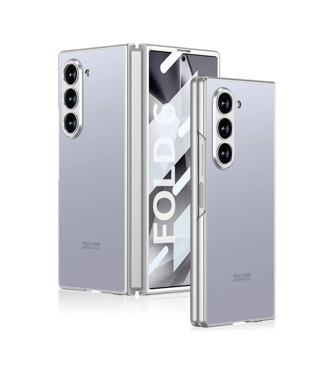 Lexroo Samsung Galaxy Uyumlu Z Fold 6 Kılıf Titanyum Metal Tasarımlı Kıpta Caz Kılıf - Gri Lexroo Samsung Galaxy Uyumlu Z Fold 6 Kılıf Titanyum Metal Tasarımlı Kıpta Caz Kılıf - Gri