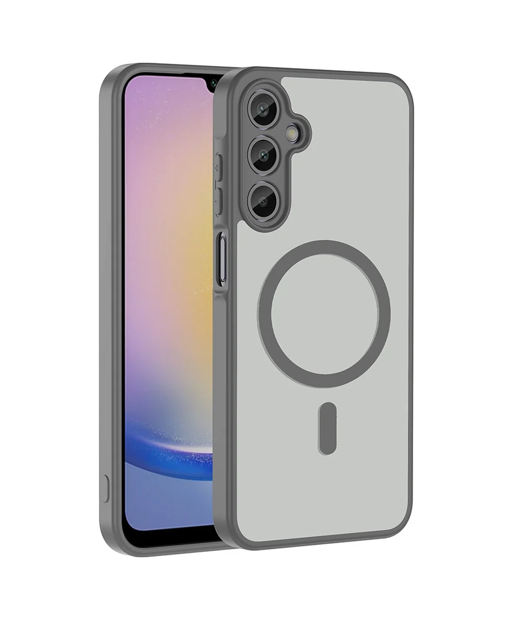 Lexroo Samsung Galaxy Uyumlu A24 Kılıf M-safe Şarj Özellikli Babet Kılıf - Gri Lexroo Samsung Galaxy Uyumlu A24 Kılıf M-safe Şarj Özellikli Babet Kılıf - Gri