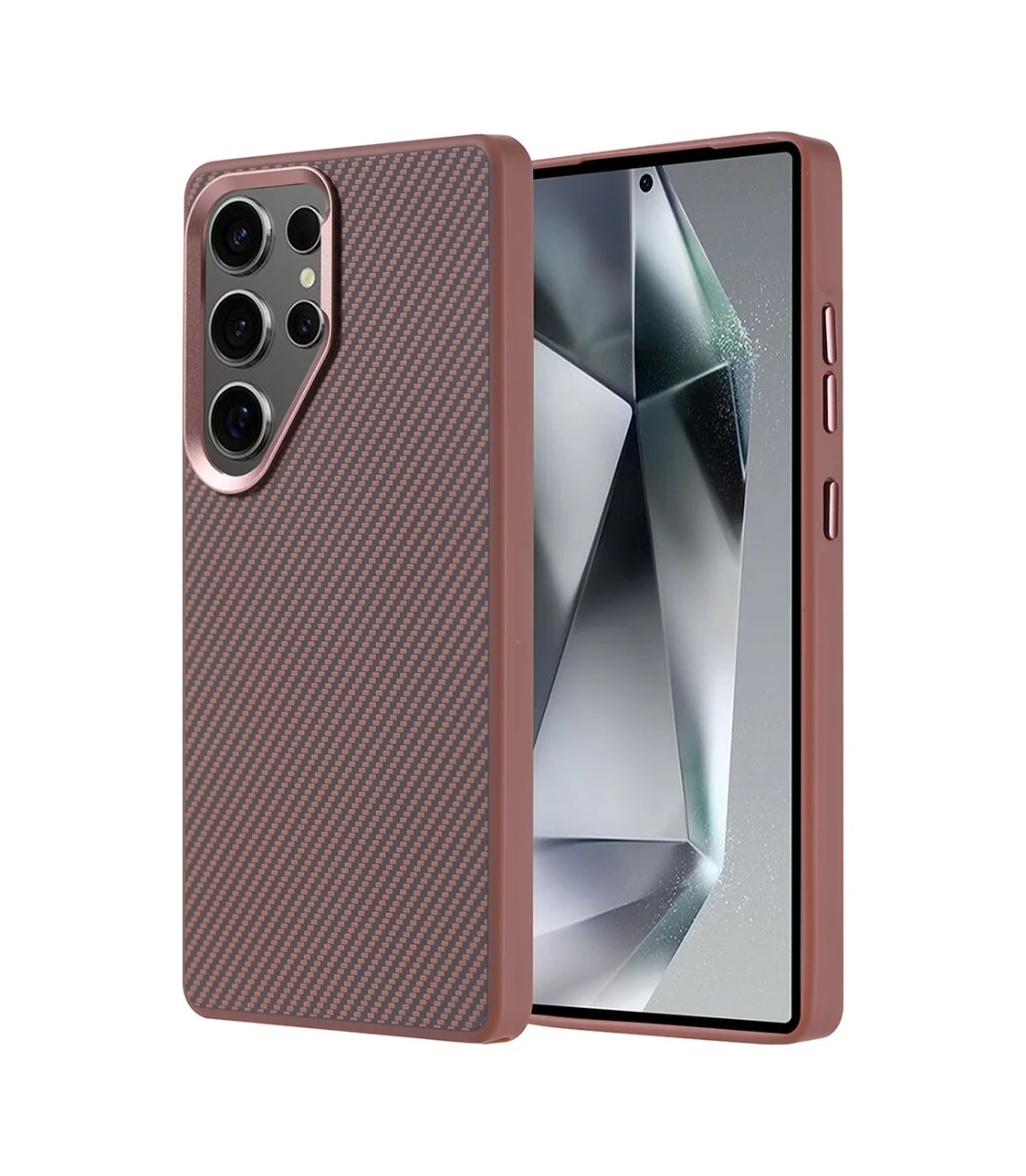 Lexroo Samsung Galaxy Uyumlu S25 Ultra Kılıf M-safe Şarj Özellikli Karbon Fiber Görünümlü Troy Kılıf - Gold Lexroo Samsung Galaxy Uyumlu S25 Ultra Kılıf M-safe Şarj Özellikli Karbon Fiber Görünümlü Troy Kılıf - Gold