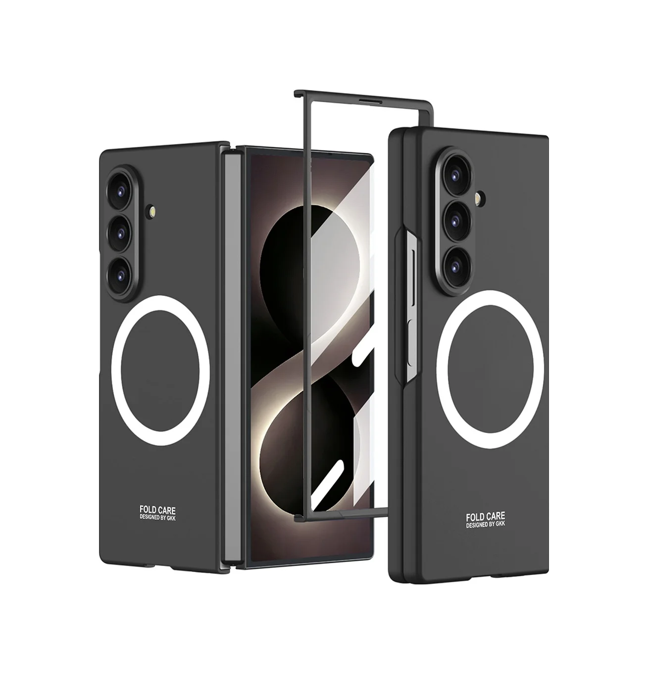 Lexroo Samsung Galaxy Uyumlu Z Fold 8 Ultra Kılıf Wireless Şarj Özellikli Kıpta M-safe Kılıf - Siyah Lexroo Samsung Galaxy Uyumlu Z Fold 8 Ultra Kılıf Wireless Şarj Özellikli Kıpta M-safe Kılıf - Siyah