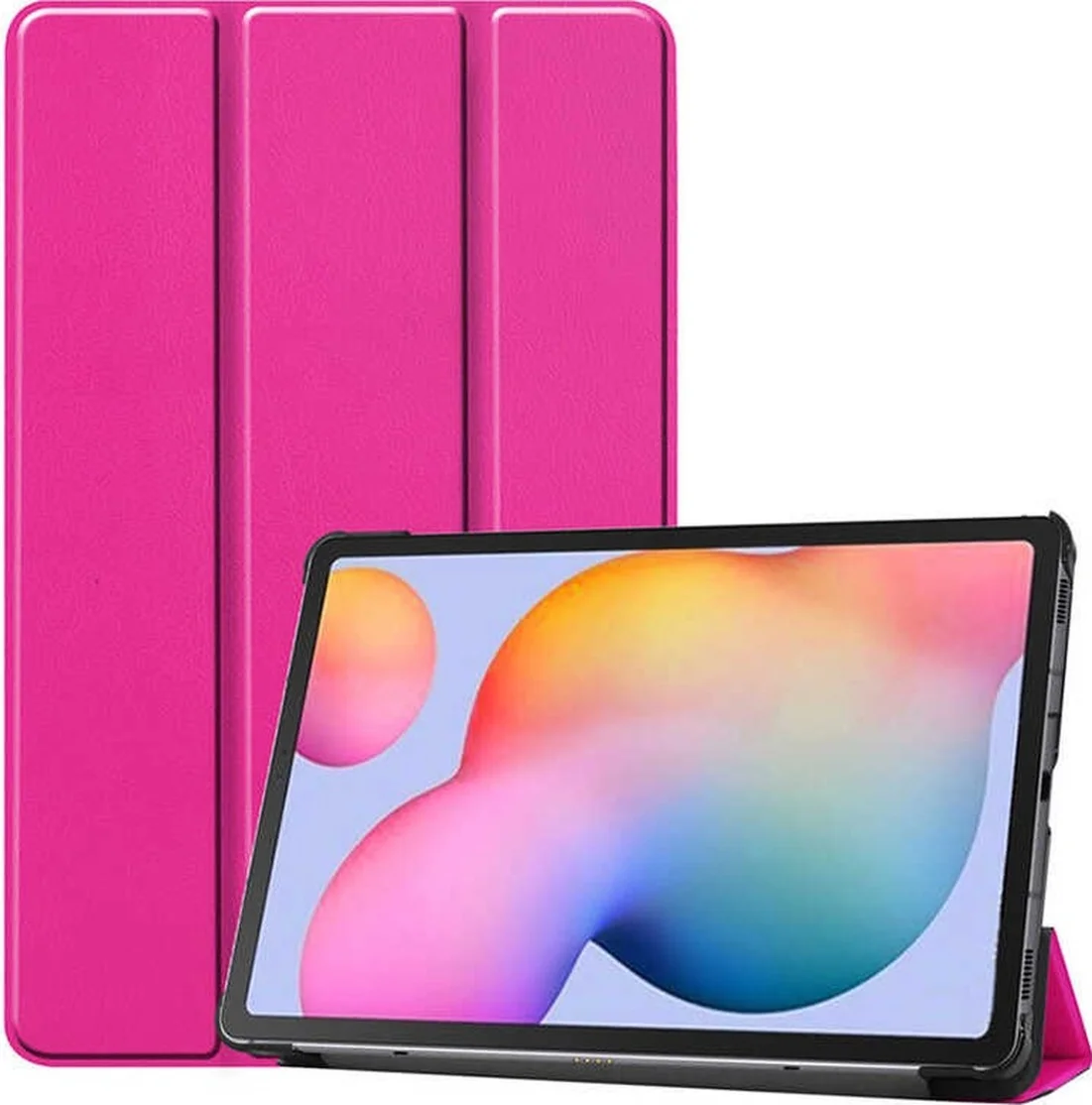 Lexroo Samsung Uyumlu Galaxy Tab S7 Plus T970 Smart Cover Standlı 1-1 Kılıf - Pembe Lexroo Samsung Uyumlu Galaxy Tab S7 Plus T970 Smart Cover Standlı 1-1 Kılıf - Pembe