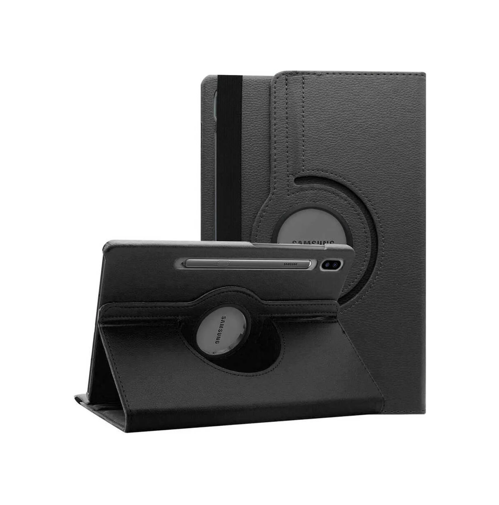 Lexroo Samsung Uyumlu Galaxy Tab S7 Plus T970 Dönebilen Standlı Kılıf - Siyah Lexroo Samsung Uyumlu Galaxy Tab S7 Plus T970 Dönebilen Standlı Kılıf - Siyah