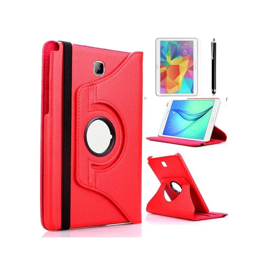Lexroo Samsung Uyumlu Galaxy Tab A T580 10.1 Dönebilen Standlı Kılıf - Kırmızı Lexroo Samsung Uyumlu Galaxy Tab A T580 10.1 Dönebilen Standlı Kılıf - Kırmızı