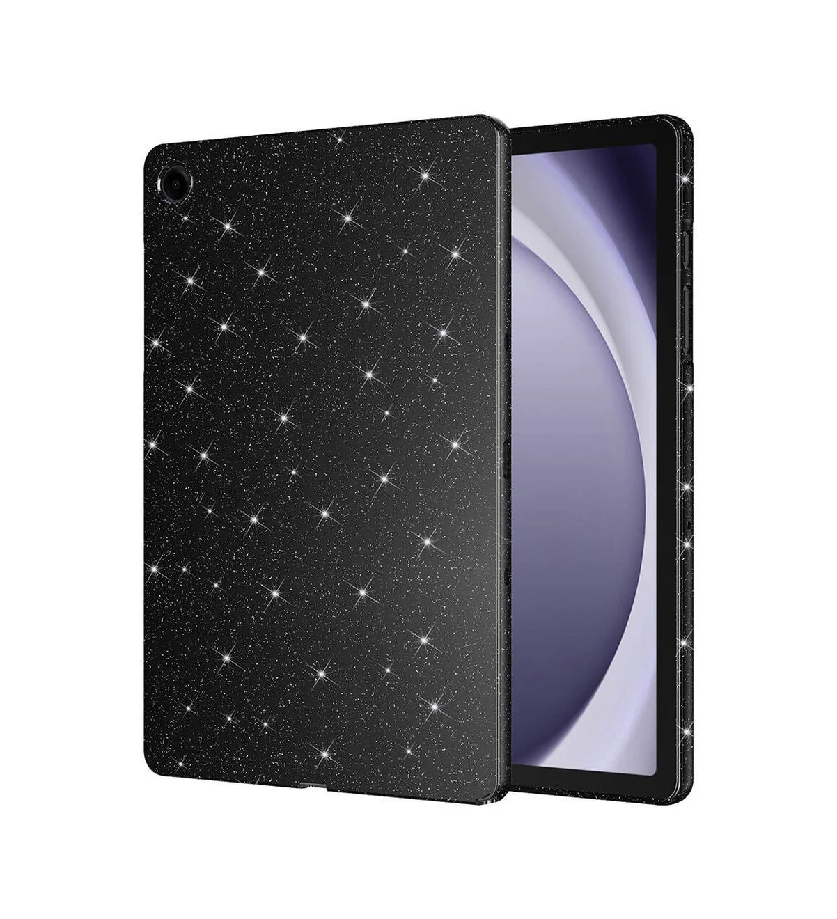 Lexroo Samsung Uyumlu Galaxy Tab S10 Lite Simli Parlak Görünümlü Tablet Koton Kılıf - Siyah Silikon Lexroo Samsung Uyumlu Galaxy Tab S10 Lite Simli Parlak Görünümlü Tablet Koton Kılıf - Siyah Silikon