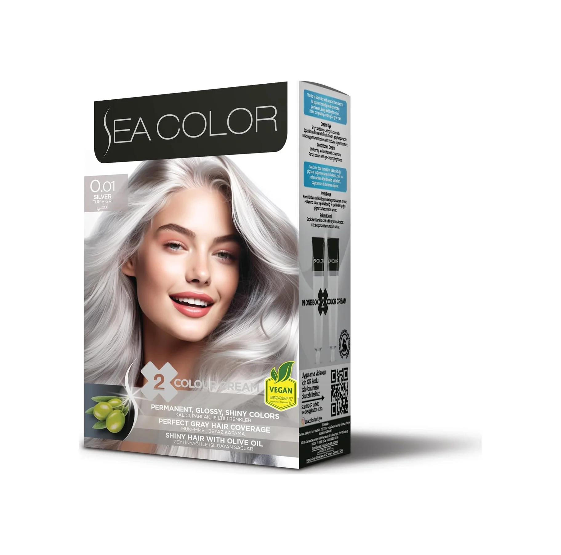 Lexroo Set Saç Boyası 0.01 Füme Gri Lexroo Set Saç Boyası 0.01 Füme Gri