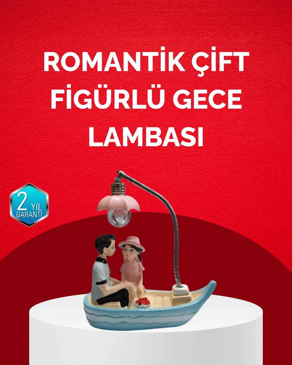 Lexroo Sevgililer Günü İçin Romantik Çift Figürlü Dekoratif Gece Lambası Çok Renkli Lexroo Sevgililer Günü İçin Romantik Çift Figürlü Dekoratif Gece Lambası Çok Renkli