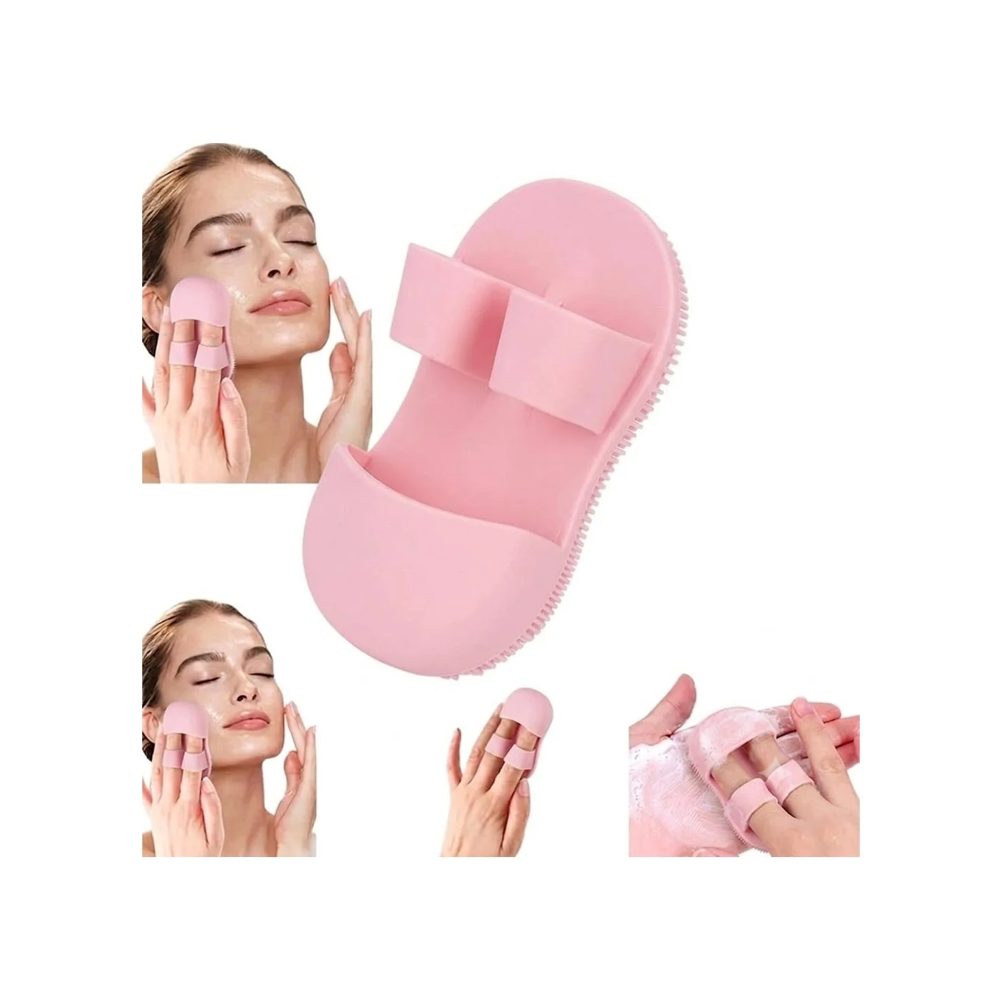 Lexroo Silikon Cilt Yüz El Temizleme Ve Peeling Fırçası, Pembe Lexroo Silikon Cilt Yüz El Temizleme Ve Peeling Fırçası, Pembe