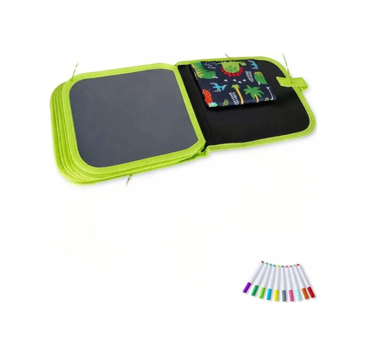 Lexroo Silinebilir Doodle Çizim Defteri, Dinozor Temalı, 6 Sayfa, 6 Kalem Ve 2 Silme Bezi Dahil Çok Renkli Lexroo Silinebilir Doodle Çizim Defteri, Dinozor Temalı, 6 Sayfa, 6 Kalem Ve 2 Silme Bezi Dahil Çok Renkli