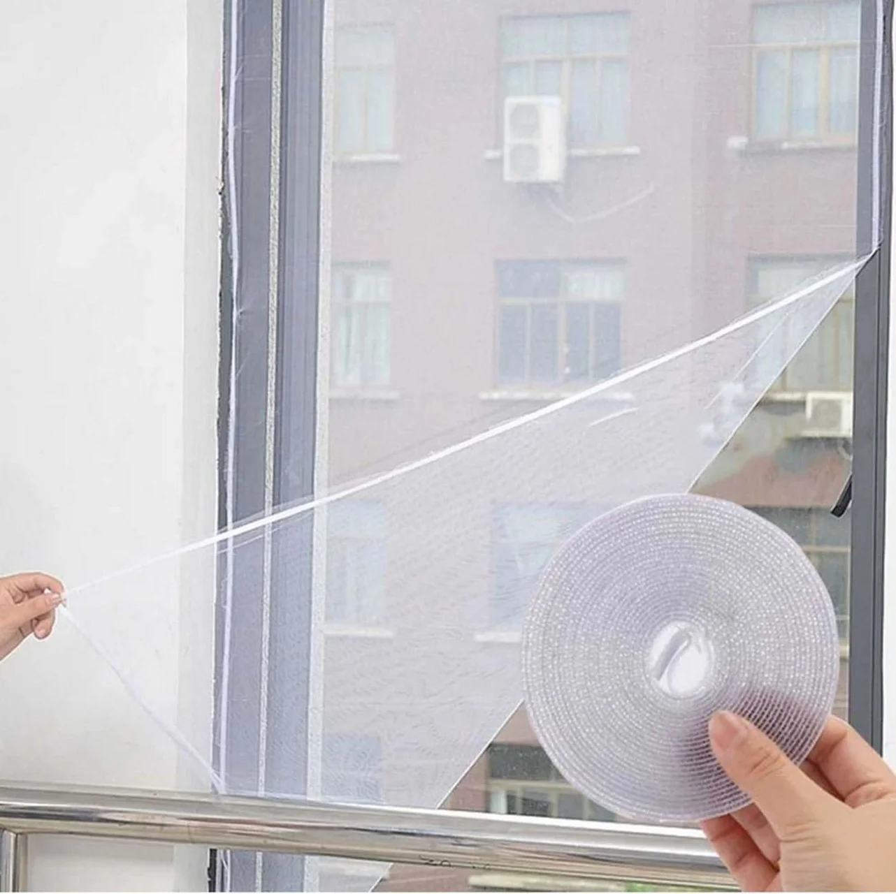 Lexroo Sineklik Pencere Filesi Yapışkanlı Ve Ayarlanabilir 75x125cm Lexroo Sineklik Pencere Filesi Yapışkanlı Ve Ayarlanabilir 75x125cm