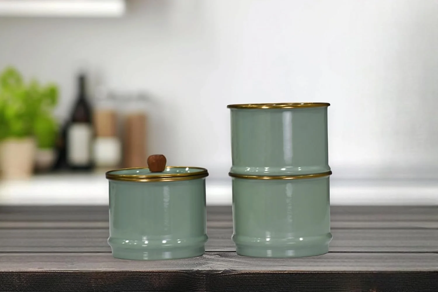 Lexroo Soft Green Emaye Katlı Baharatlık Seti Çok Renkli Lexroo Soft Green Emaye Katlı Baharatlık Seti Çok Renkli