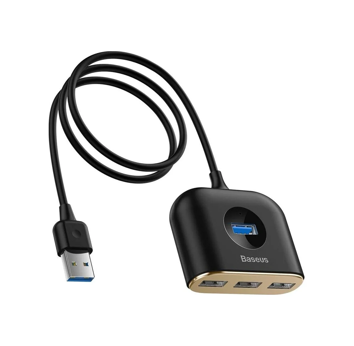 Lexroo Square Round 4in1 Usb Hub Adaptör Usb3.0 To Usb3.0 1+usb2.0 3 1m, Siyah Lexroo Square Round 4in1 Usb Hub Adaptör Usb3.0 To Usb3.0 1+usb2.0 3 1m, Siyah