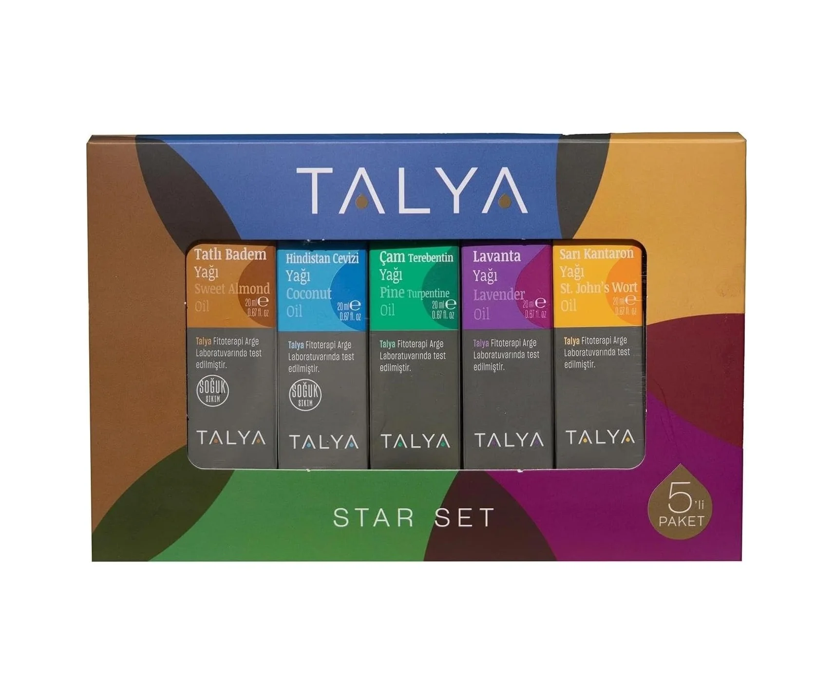 Lexroo Star Set, Tatlı Badem, Hindistan Cevizi, Çam Terebentin, Lavanta, Sarı Kantaron 100 Mililitre Lexroo Star Set, Tatlı Badem, Hindistan Cevizi, Çam Terebentin, Lavanta, Sarı Kantaron 100 Mililitre