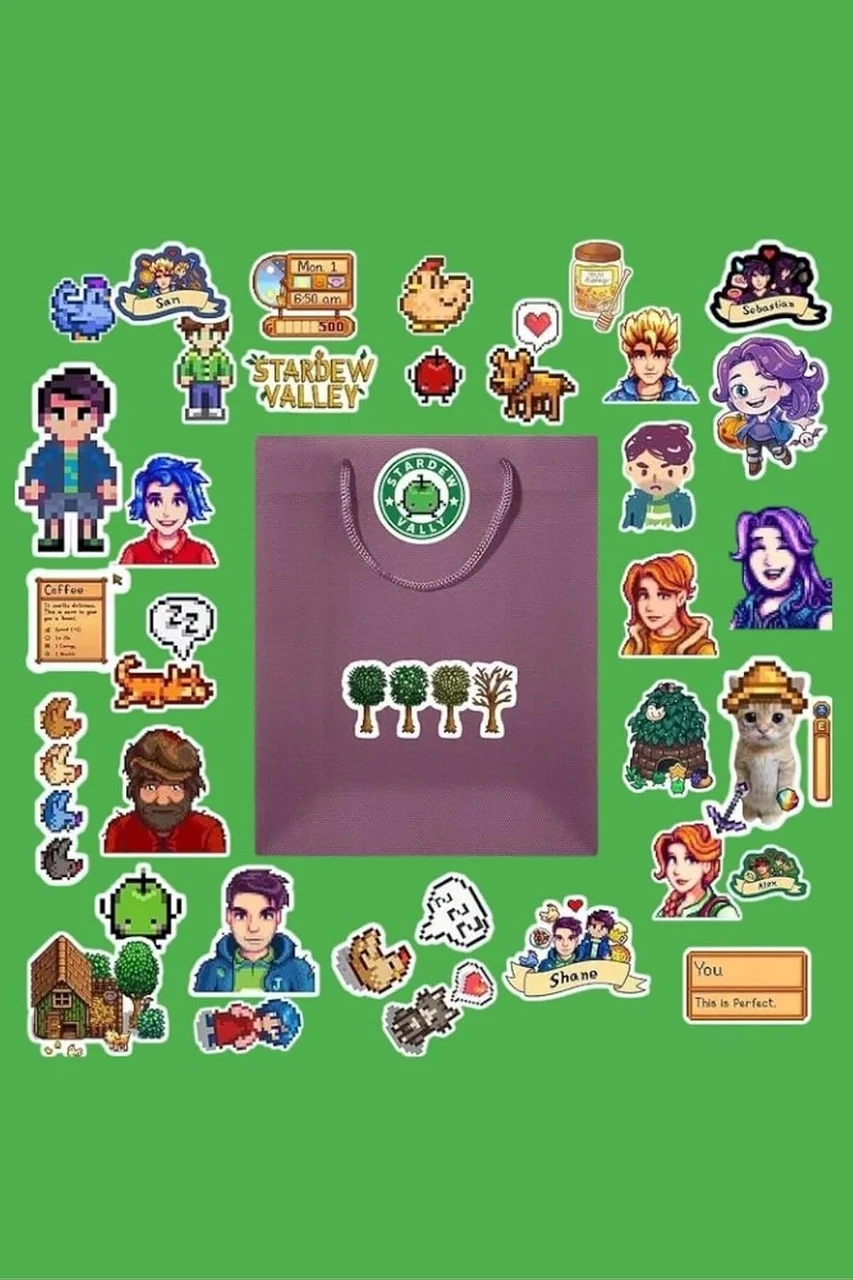 Lexroo Stardew Valley Sticker Paketi/bullet Journal Defter Çıkartma Ajanda Laptop Etiket Çok Renkli Lexroo Stardew Valley Sticker Paketi/bullet Journal Defter Çıkartma Ajanda Laptop Etiket Çok Renkli