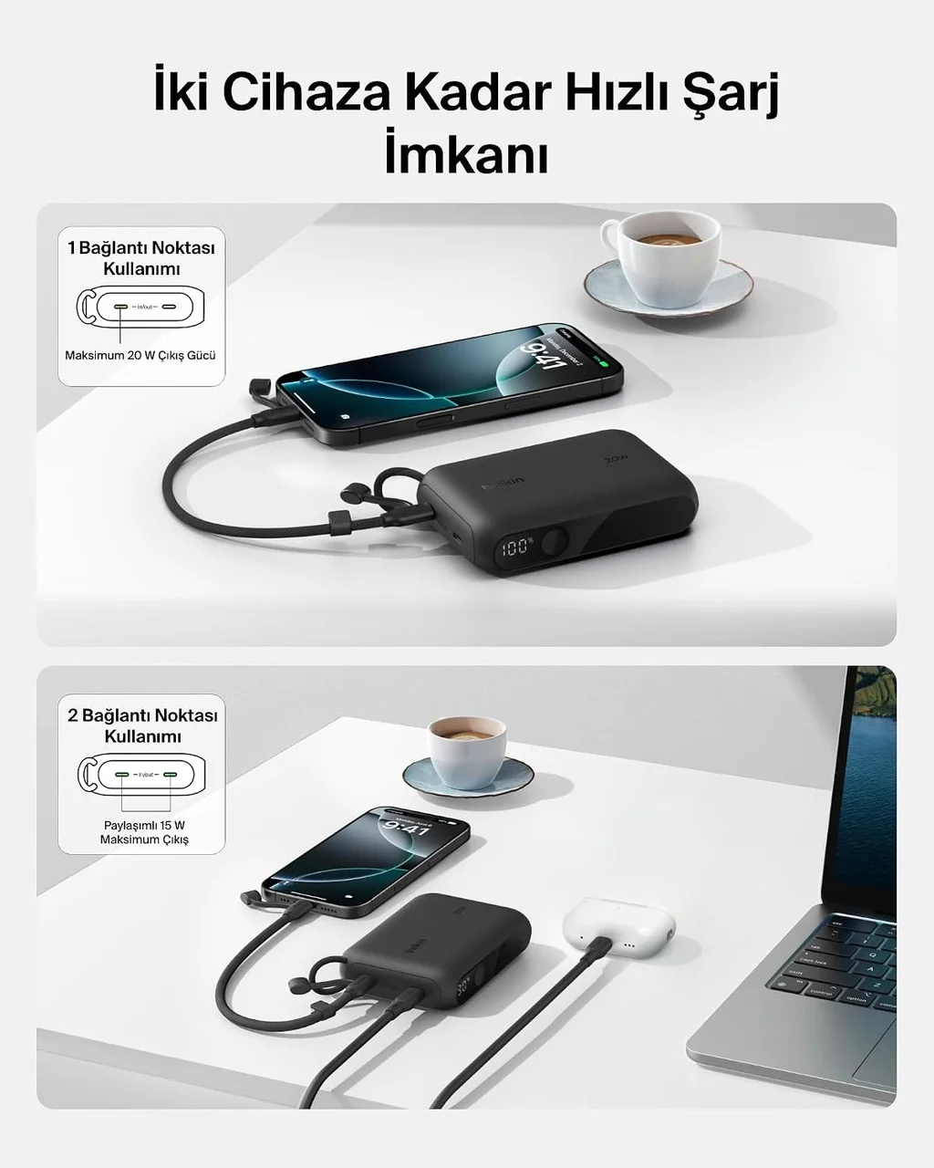 Lexroo Taşınabilir Şarj Cihazı, 10.000 Mah Usb-c İnce Güç Kaynağı, 2 Usb-c Port Çok Renkli Lexroo Taşınabilir Şarj Cihazı, 10.000 Mah Usb-c İnce Güç Kaynağı, 2 Usb-c Port Çok Renkli