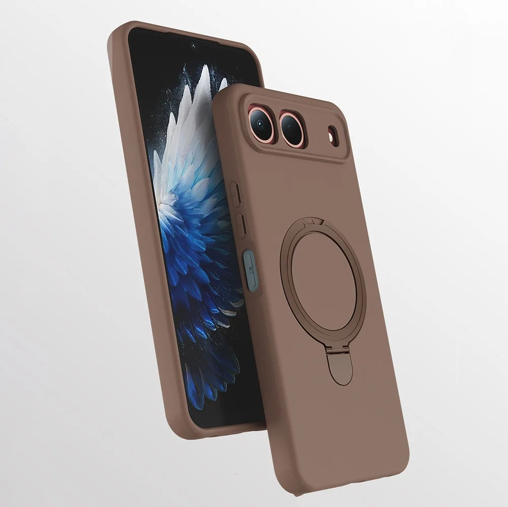 Lexroo Tecno Spark 40 5g Kılıf M-safe Şarj Özellikli Standlı Samara Kılıf - Desert Gold Lexroo Tecno Spark 40 5g Kılıf M-safe Şarj Özellikli Standlı Samara Kılıf - Desert Gold
